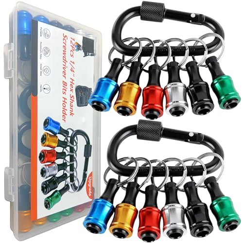 12PCS Bit Holders 1/4 Socket