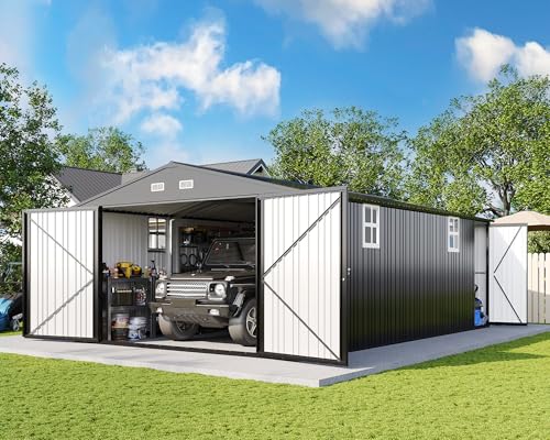 AMERLIFE Outdoor Metal Garage Shed