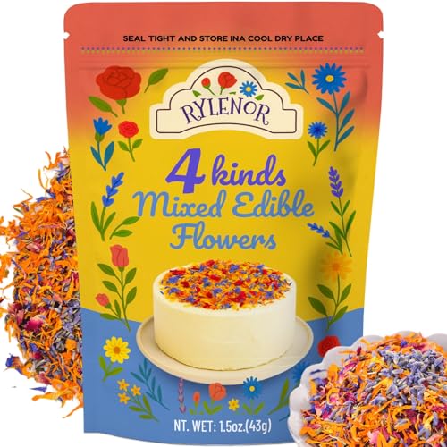 4 Kinds Natural Dried Edible Flower Petal Blend