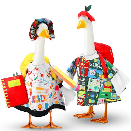 Back to School Porch Goose Outfits