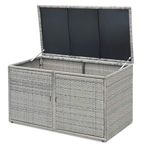 RELAX4LIFE PE Wicker Storage Box