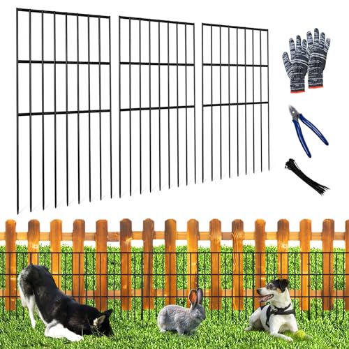QIEGL 10pcs Garden Fence Animal Barrier
