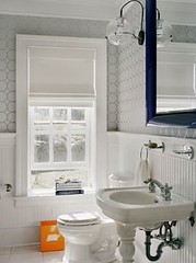 Bead-board wainscoting bathroom idea