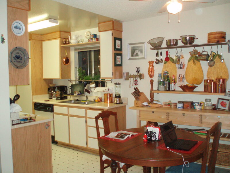 This eat-in kitchen is an enormous improvement over both NYC kitchens.
