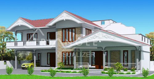Kerala house elevation