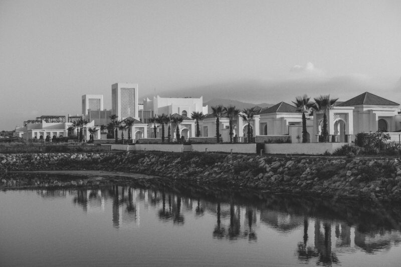 Elegant Moroccan architecture by waterfront