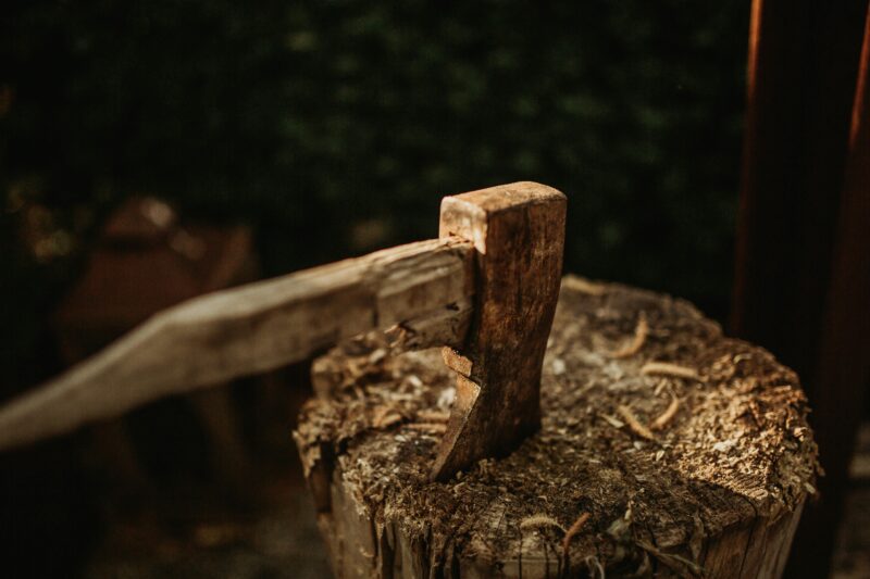 Brown wood chunk.