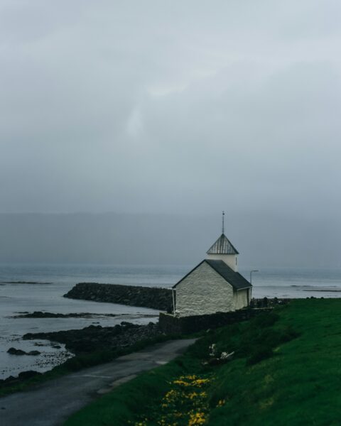 Church on the Atlantic Ocean (Faroe Islands)