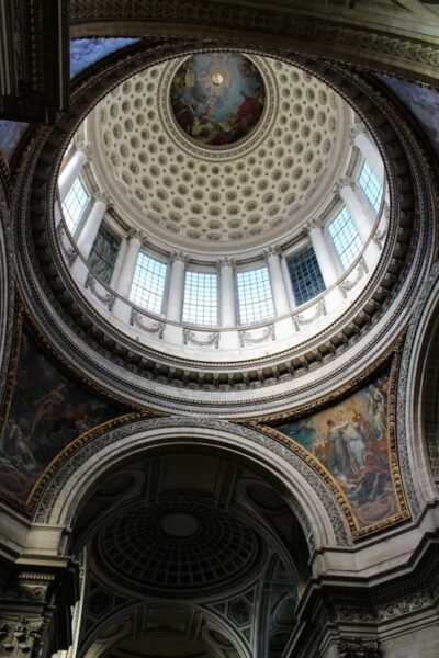 Low angle photography of dome building