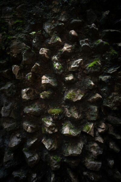 A close up of a rock