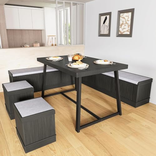 XIAO WEI Corner Dining Table Set