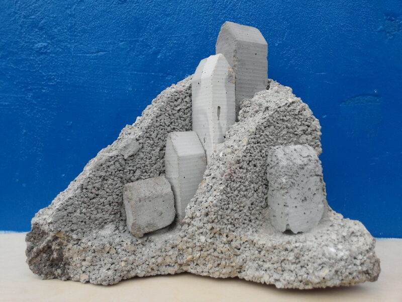 - cinderblock and cast concrete - by Sharon Pazner
