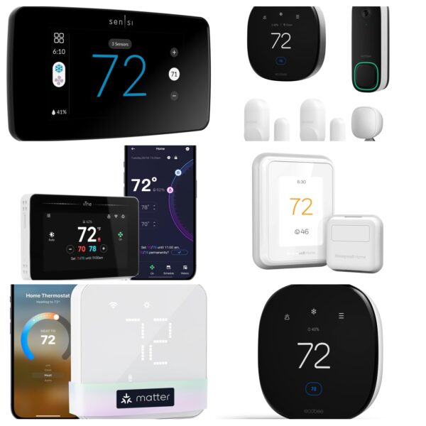 Sensi Touch 2 Smart Thermostat with Touchscreen Color Display, 100 Years of Expertise, Programmable, Wi-Fi, Data Privacy, Easy DIY, Works with Alexa, Energy Star Certified, ST76, C-Wire Required