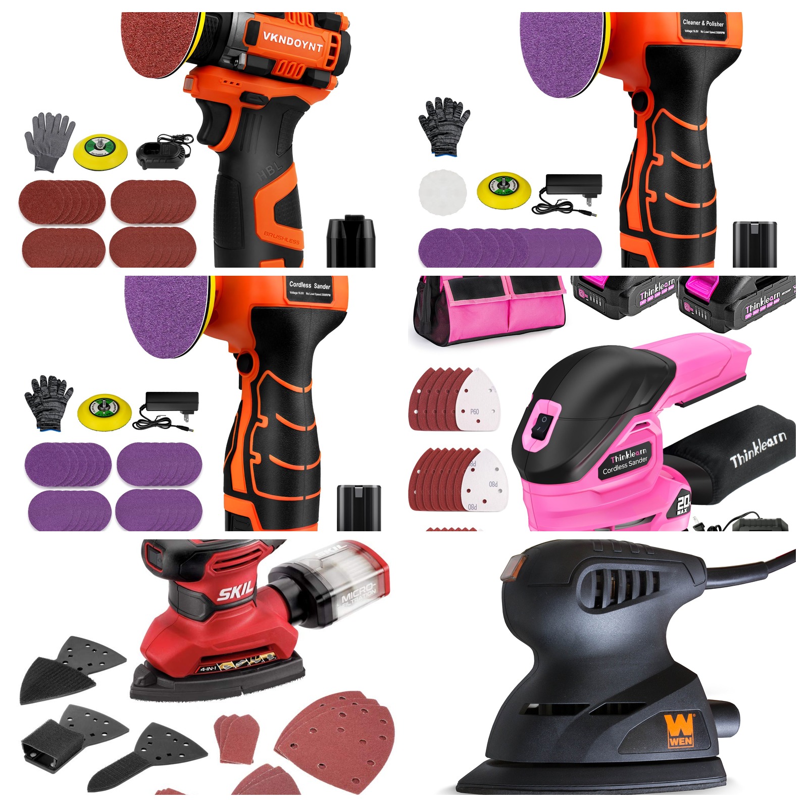 Best Cordless Sanders for Detailed Woodworking Projects