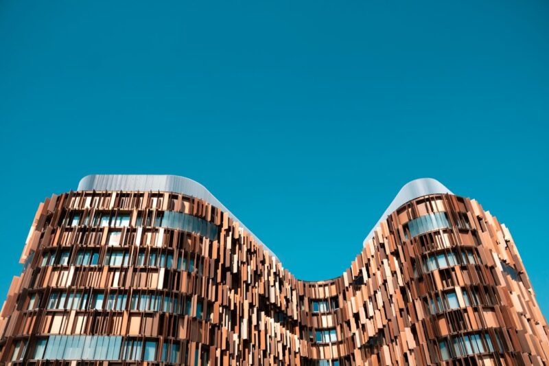 brown painted building