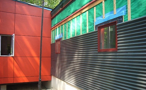 corrugated and fiber cement panel (inspiration)
