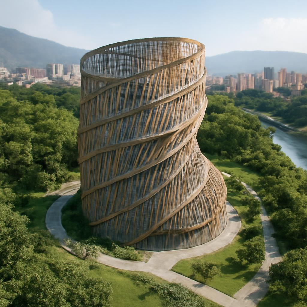 Bamboo Nexus: A Bio-Digital Haven concept image 3