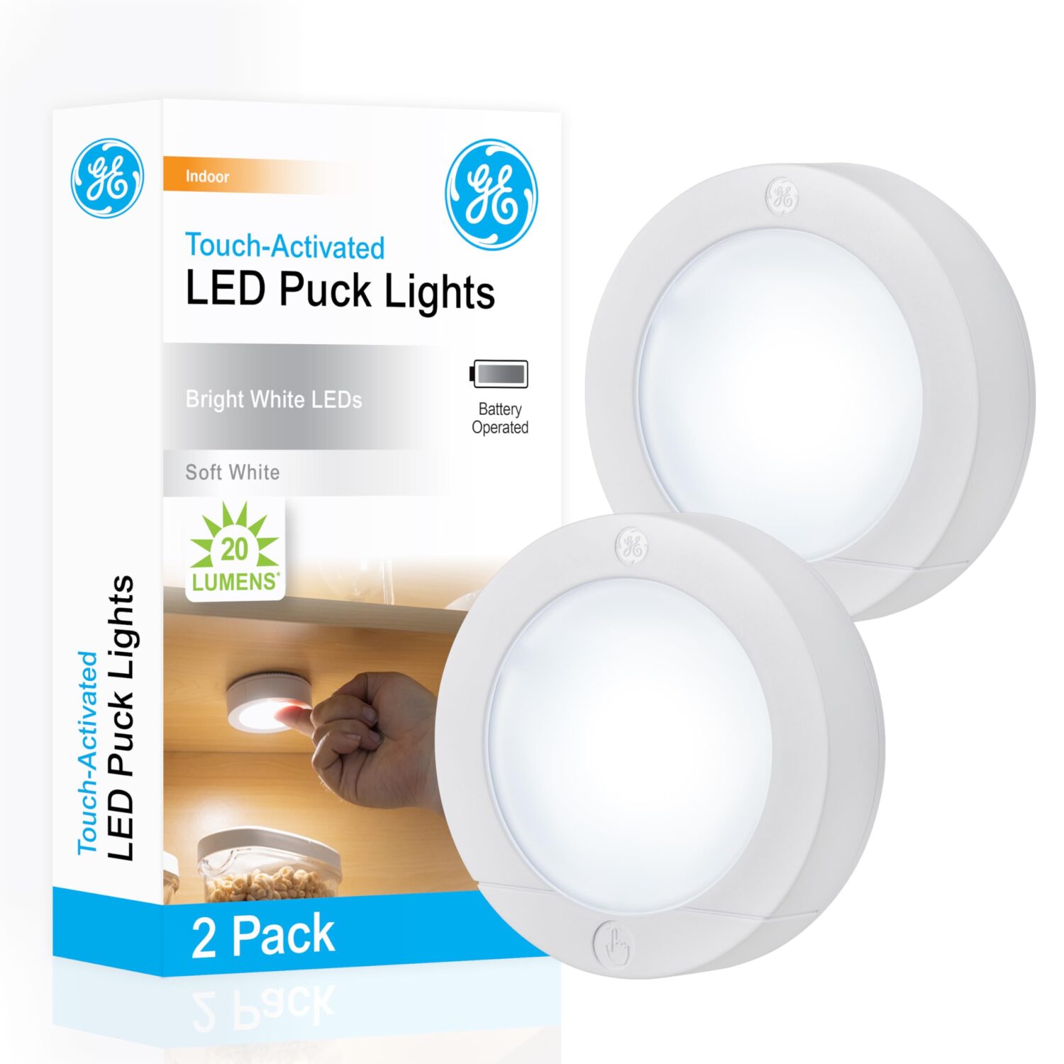 GE Wireless LED Puck Lights