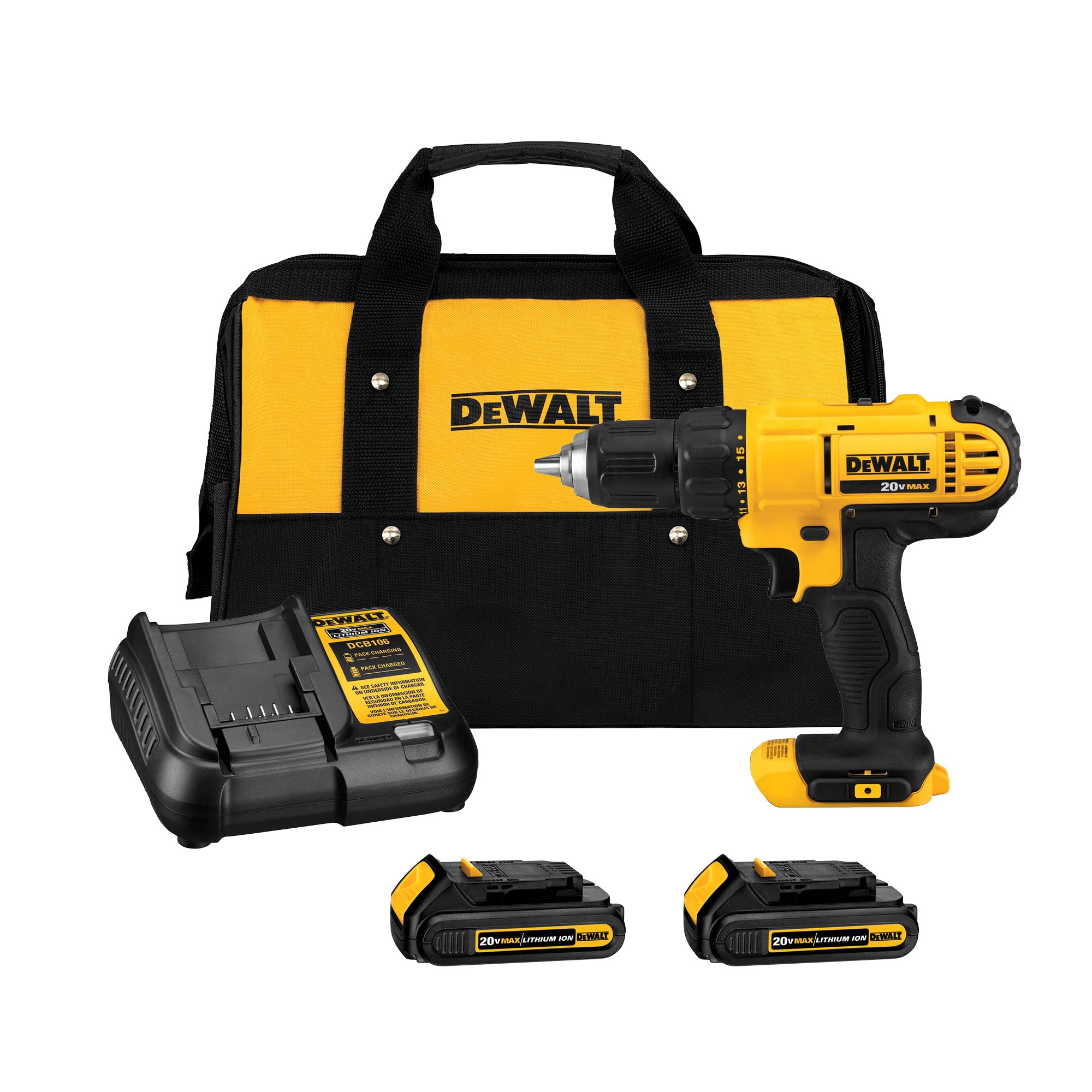 DEWALT 20V MAX Cordless Drill Driver Kit DCD771C2