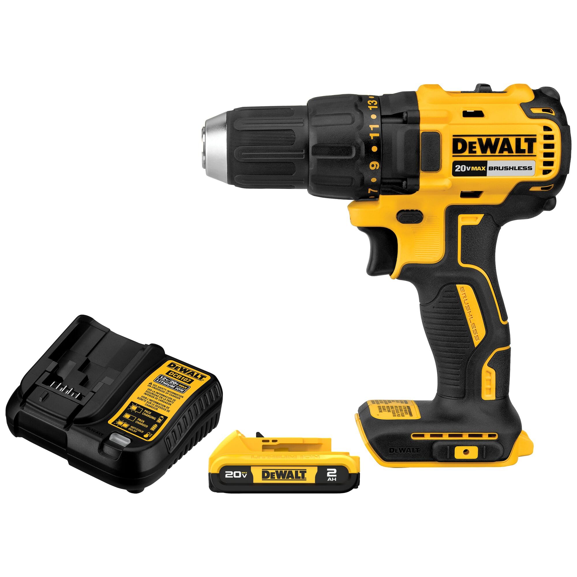 DEWALT 20V MAX Brushless Cordless Drill Driver Kit DCD777D1