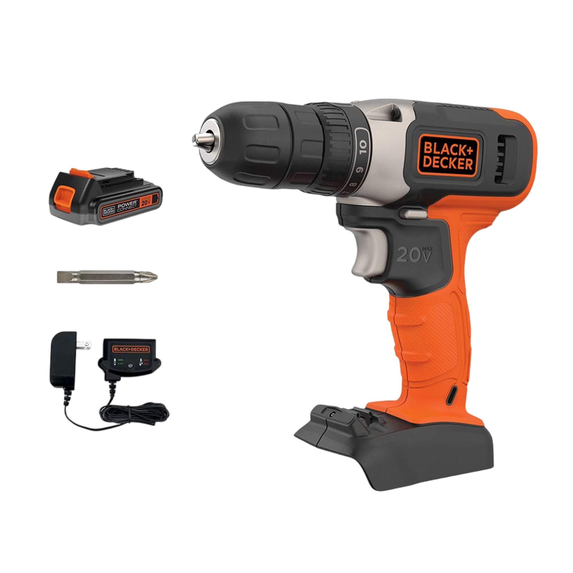BLACK+DECKER 20V MAX Cordless Drill Kit BCD702C1