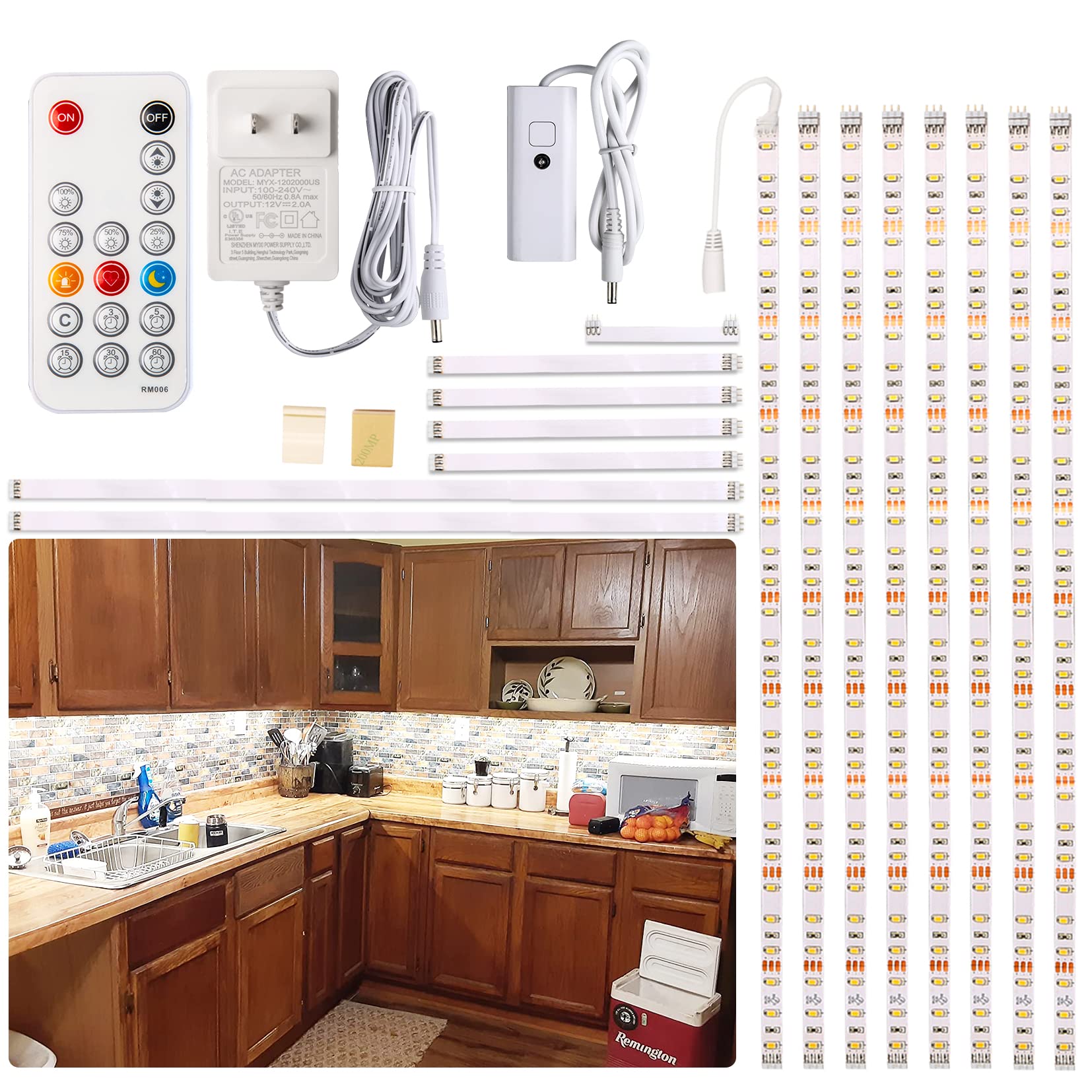 WOBANE Under Cabinet LED Lighting Kit