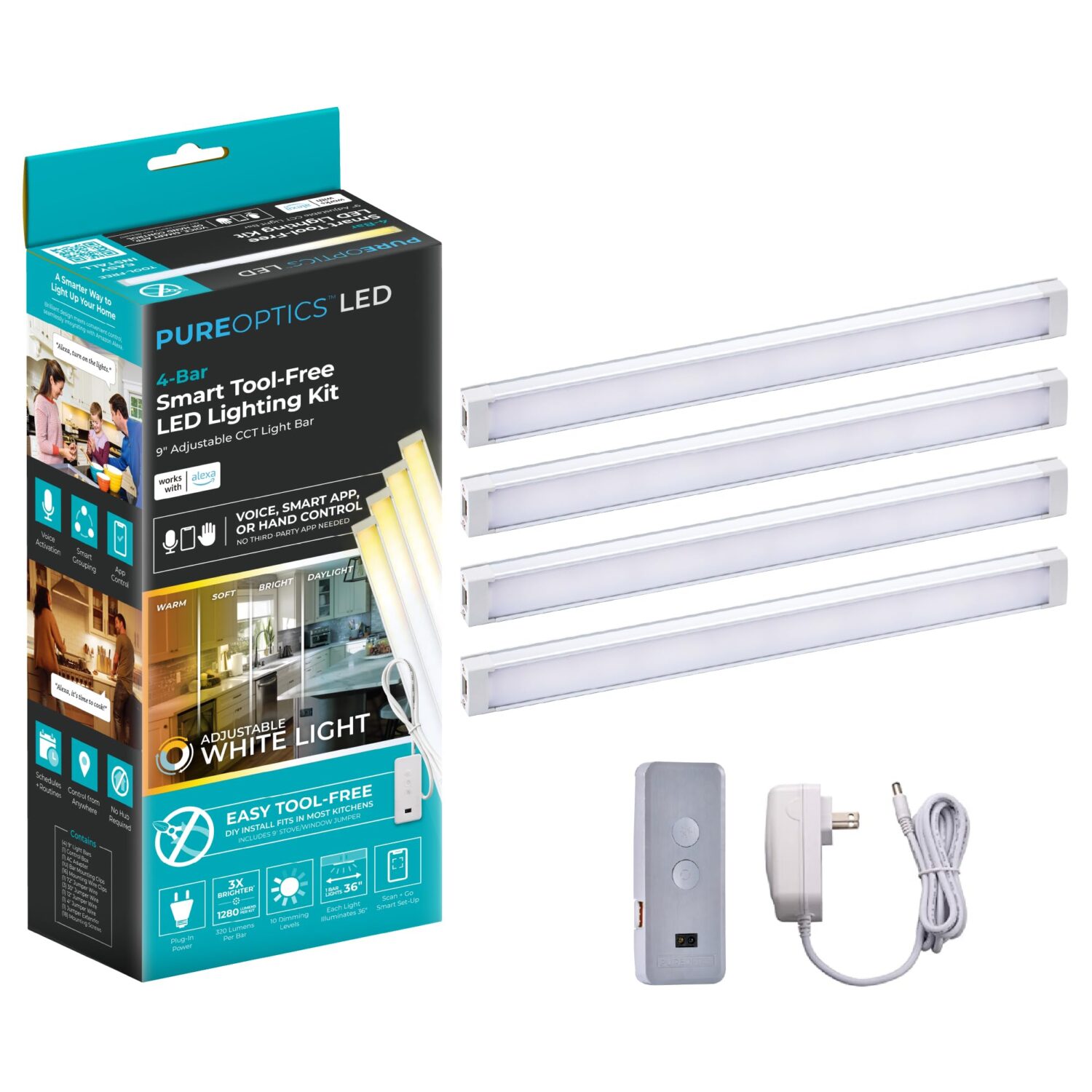 BLACK+DECKER Works with Alexa Under Cabinet Lighting Kit