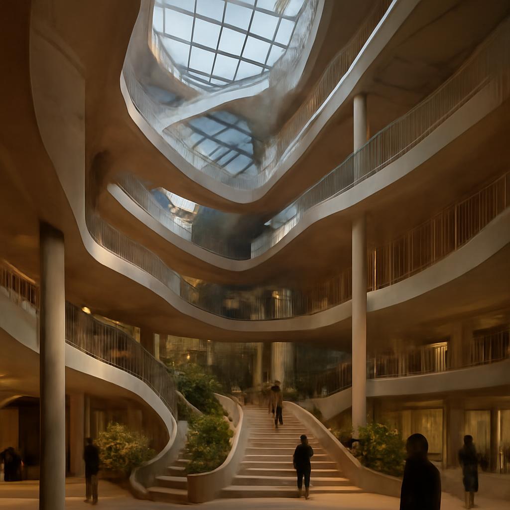 Biophilic Nexus: A Cultural Hub in Porto concept image 2