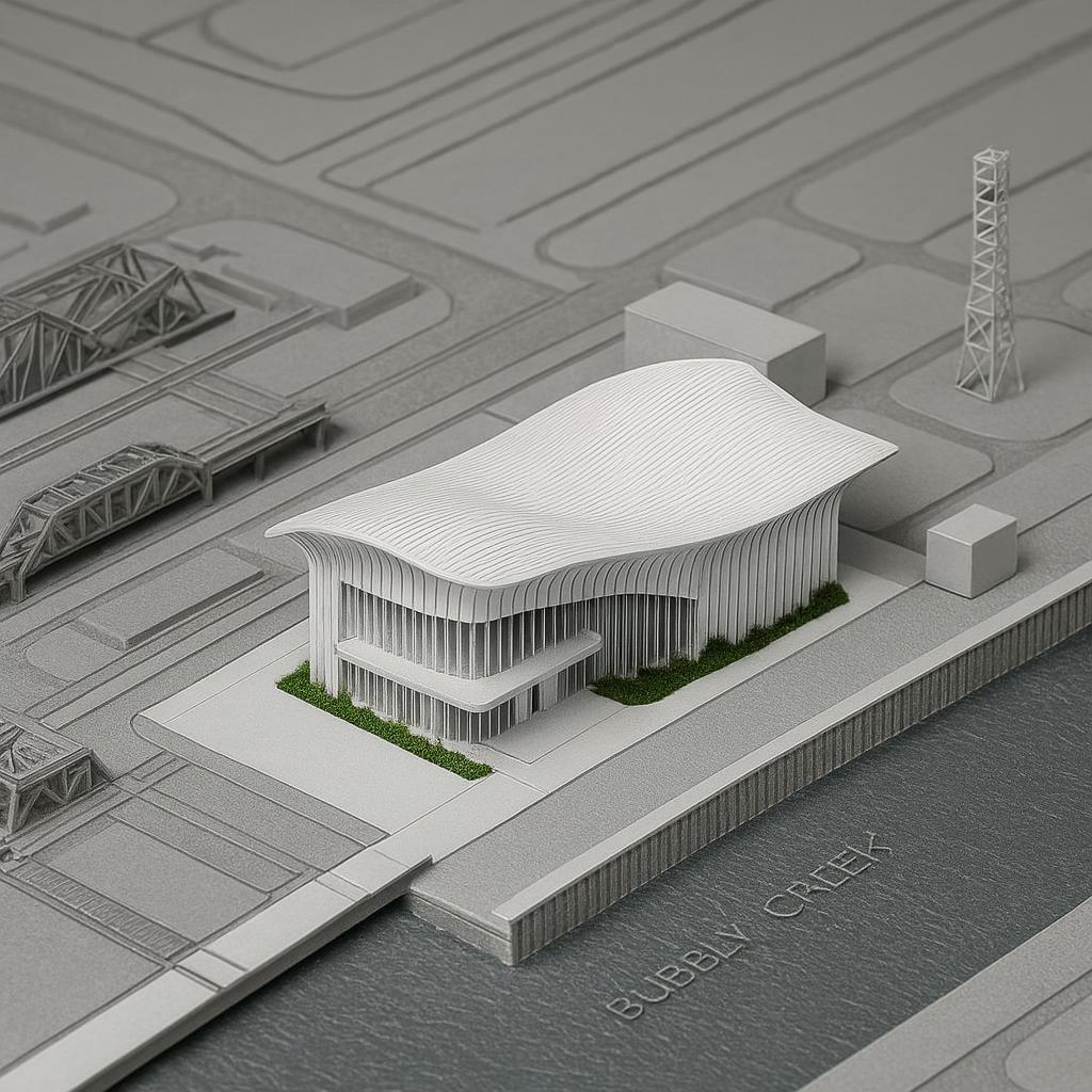 Chicago Bubbly Creek industrial river edge Civic Canopy Study concept image 3