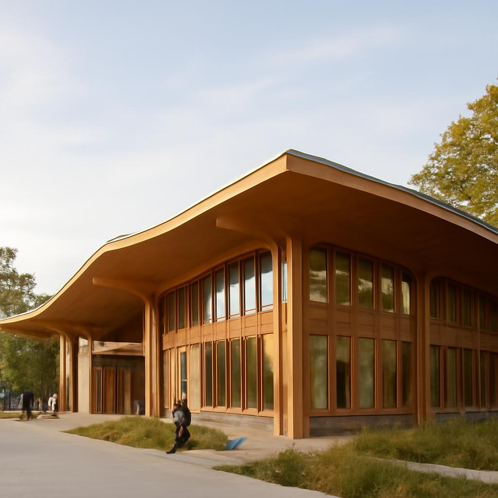Civic Timber Pavilion at Place de la République concept image 1