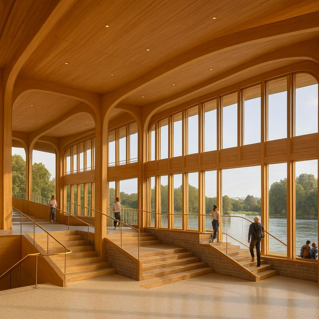 Civic Timber Pavilion at Place de la République concept image 2