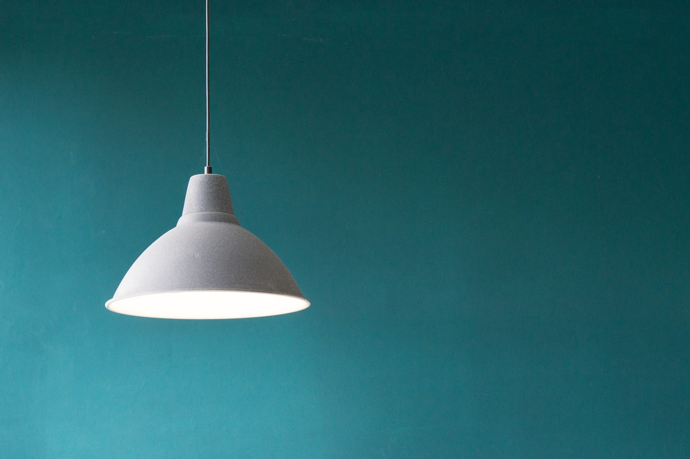 pendant light adding a focused glow