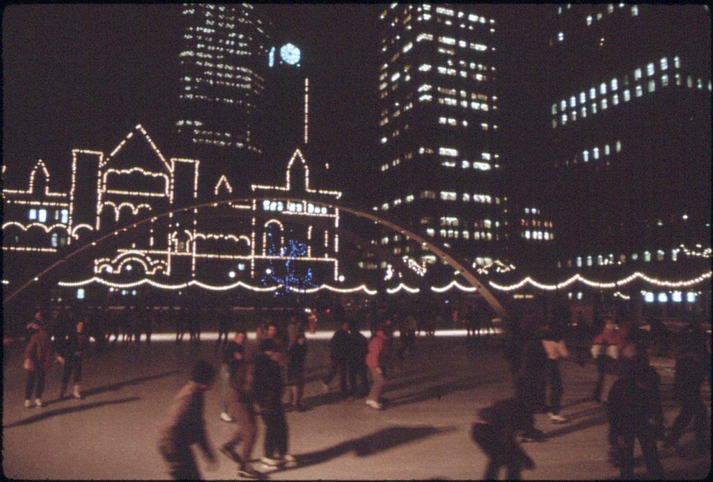 Nathan Phillips Square, Toronto, shown as the actual civic plaza referenced in this section.