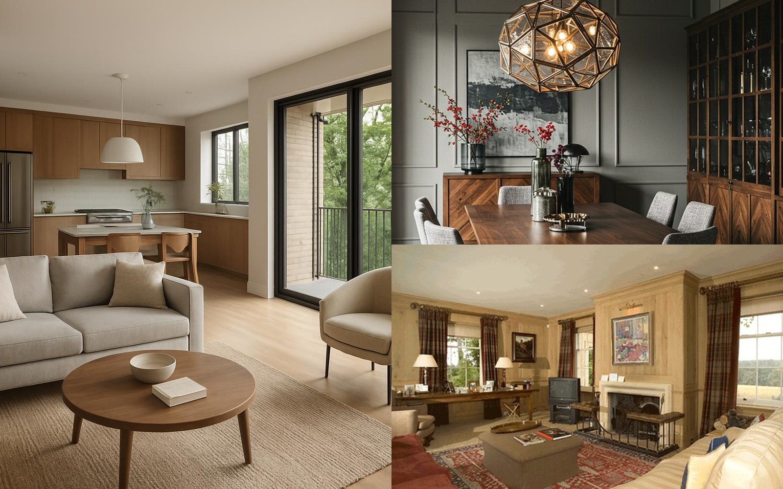 Open Concept Floor Plan Styling Inspiration featured design inspiration collage