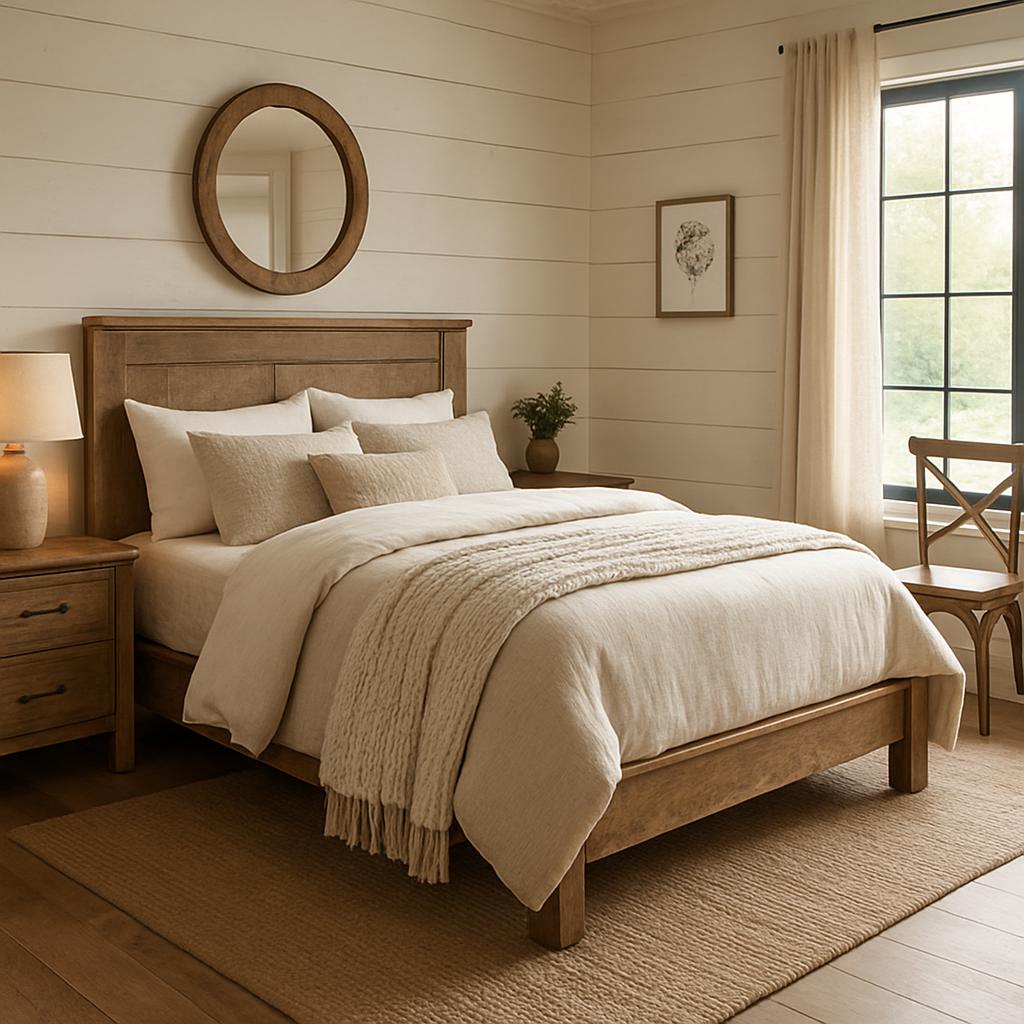 Rustic Farmhouse Bedroom Inspiration Ideas bedroom design inspiration image