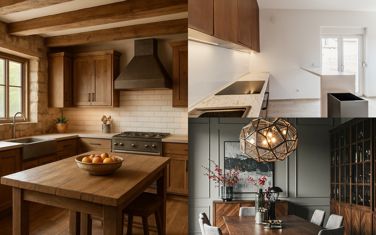 Rustic Kitchen Layout And Material Inspiration featured design inspiration collage