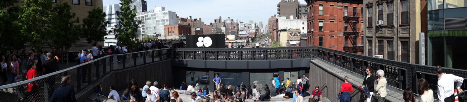 The High Line repurposes New York City's elevated rail line as a pioneering urban park blending infrastructure and landscape architecture.