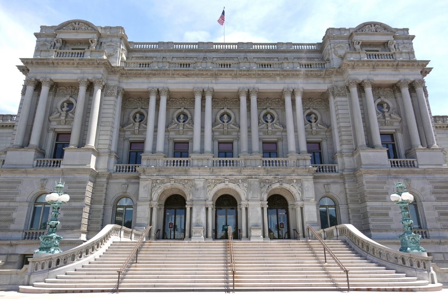 Library of Congress, Washington D.C., USA, a neoclassical masterpiece with grand reading rooms and ornate details.