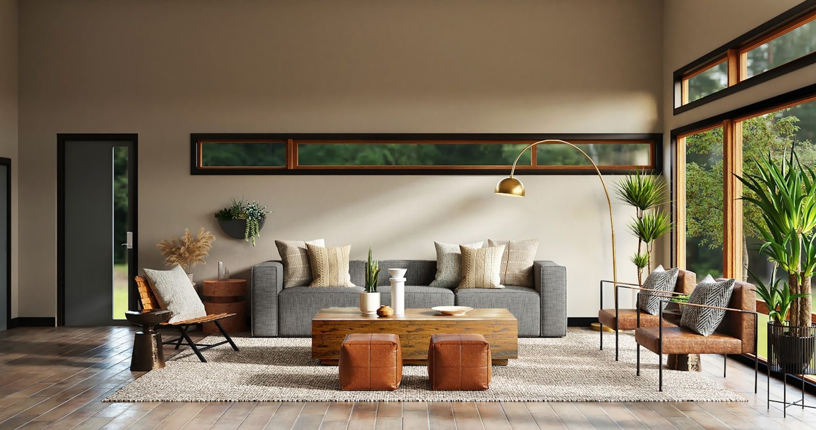 Interior design inspiration scene showcasing warm timber structure and natural light, perfect for Mjøstårnet’s pioneering tall timber office design.