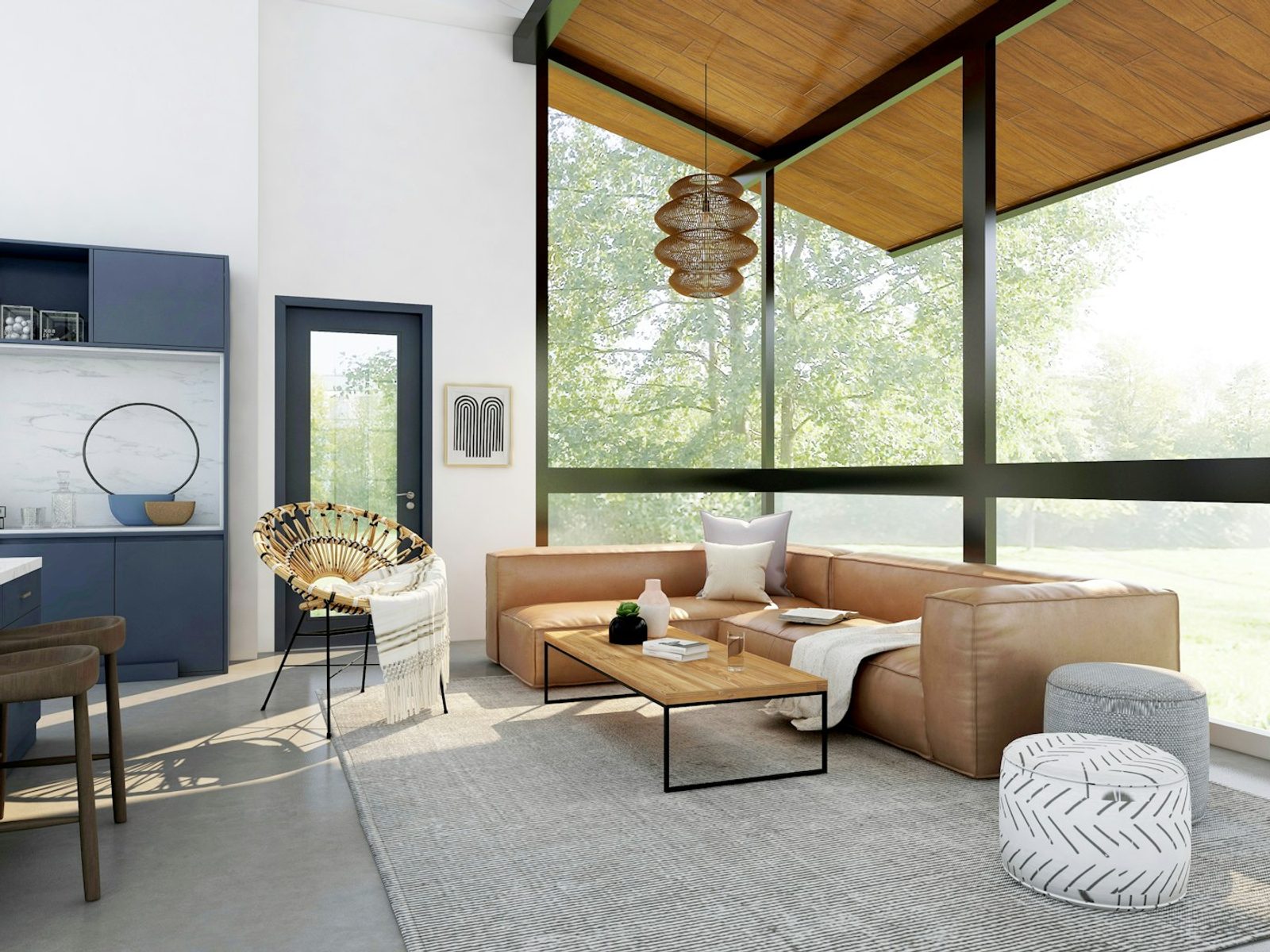 Apartment interior design inspiration scene capturing exposed timber and modern finishes similar to Brock Commons Tallwood House interior.