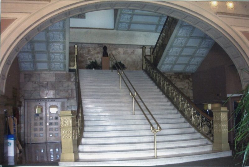 Chicago Illinois - Auditorium Building - Main Staircase in Lobby Area - Architecture