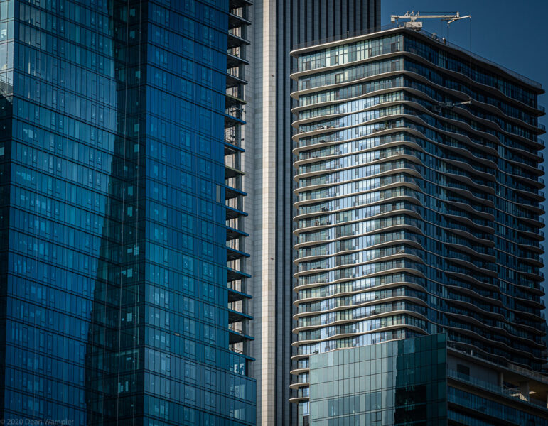 NE View of Two Jeanne Gang Buildings, Vista Tower and Aqua Tower