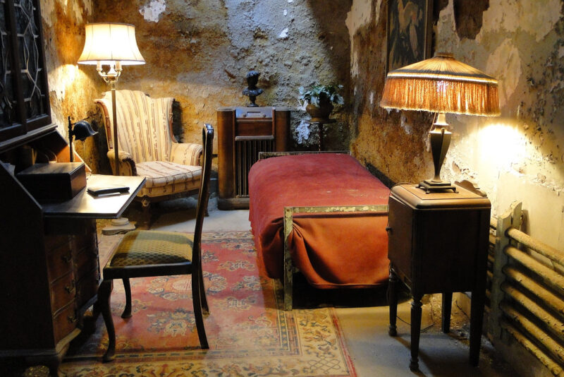 Interior of Al Capone's Jail Cell - Eastern State Penitentiary - Philadelphia - Pennsylvania
