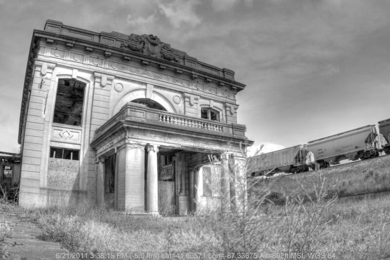 All aboard! Passenger trains no longer stop here at the abandoned Union Station in Gary, Indiana