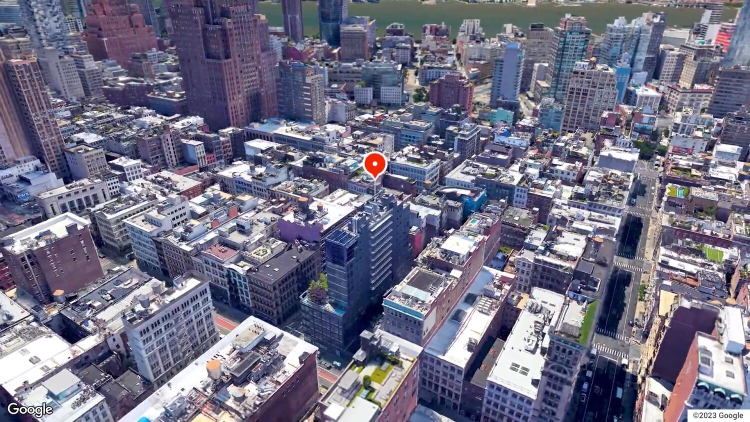 Aerial view of Alexander Wang's Fashion Event