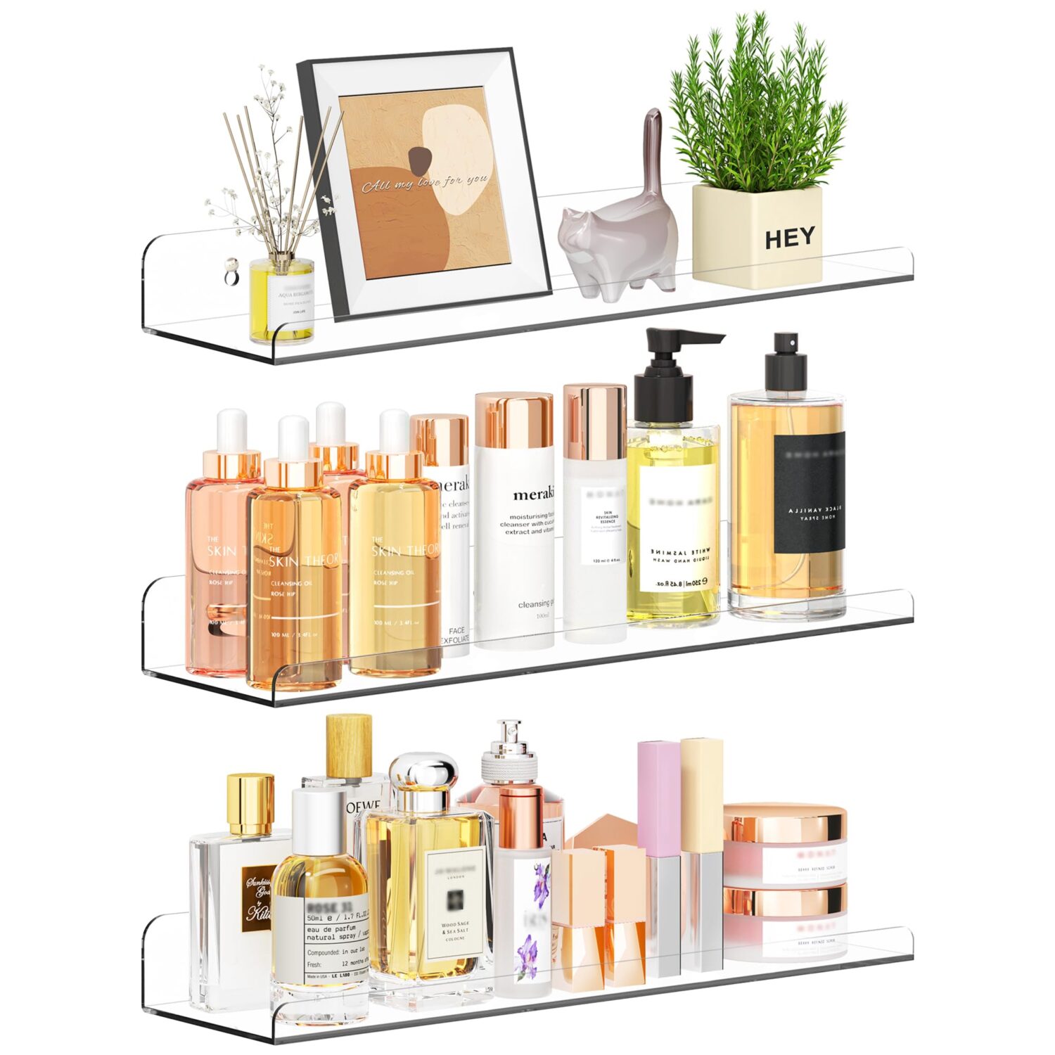 Qukaka Floating Shelves for Wall Decor