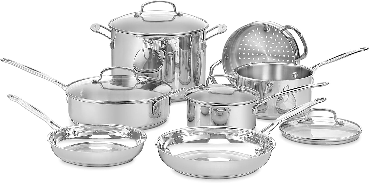 Cuisinart Chef’s Classic 11-Piece Stainless Steel Pots and Pans Set
