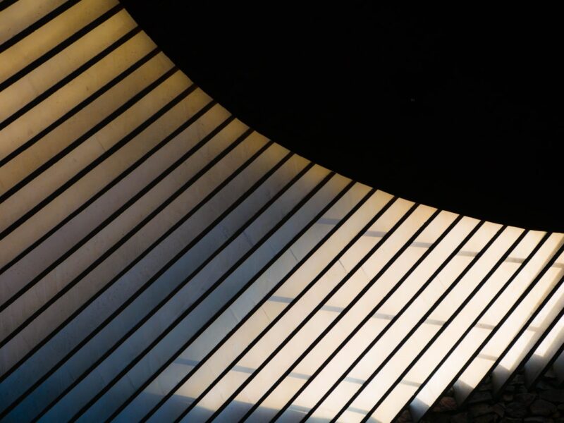 The roof of Temppeliaukio Church in Finland.